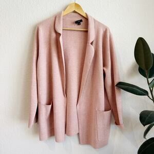 J Crew Womens Eloise Sweater Blazer Medium Wool Blend Preppy Minimalist Luxury